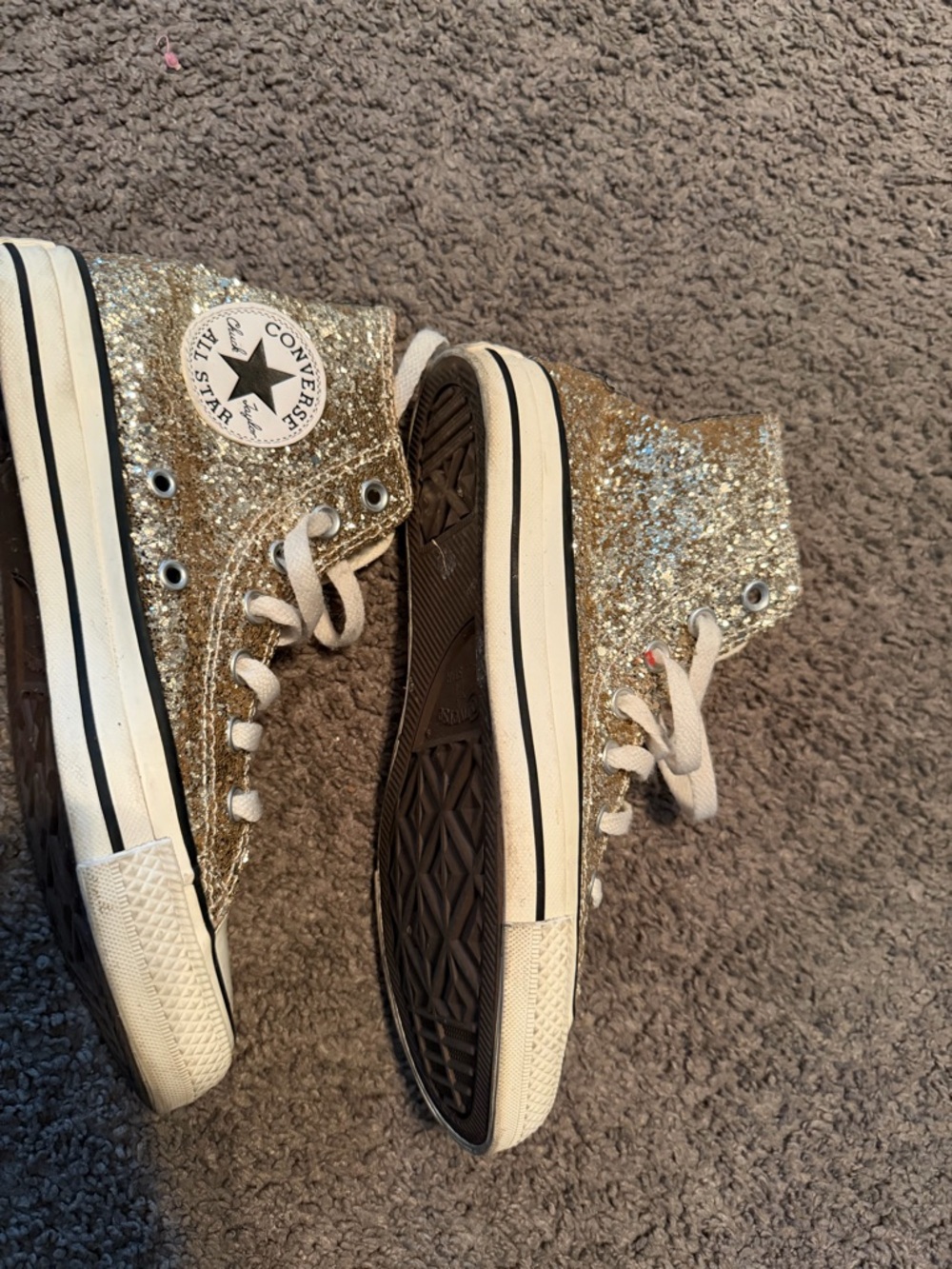 Converse White High Top Canvas Sneakers